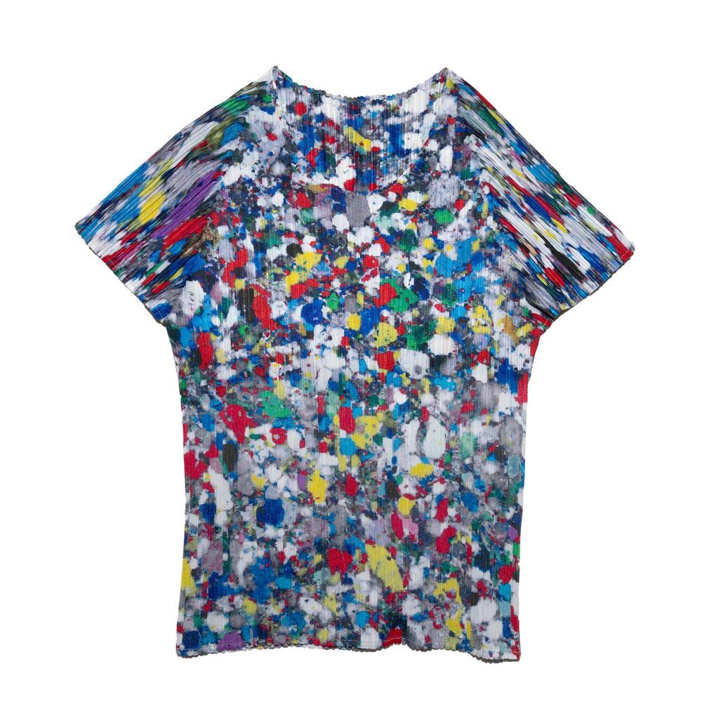 Issey Miyake Pleats Please FW 1996 Multicolor Dots Shirt